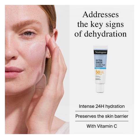 Neutrogena Ultra Sheer SPF 50 Invisible Fluid, Hydration - 50ml
