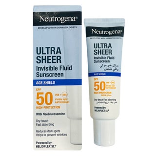 Neutrogena Ultra Sheer SPF 50 Invisible Fluid, Age Shield - 50ml