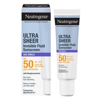 Neutrogena Ultra Sheer SPF 50 Invisible Fluid, Age Shield - 50ml