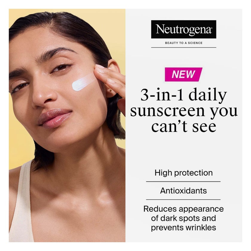 Neutrogena Ultra Sheer SPF 50 Invisible Fluid, Age Shield - 50ml