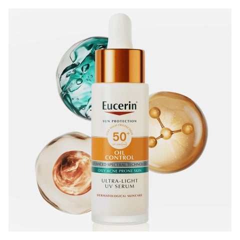 Eucerin SPF 50+ Oil Control Serum For Oily Acne Prone Skin 30ml