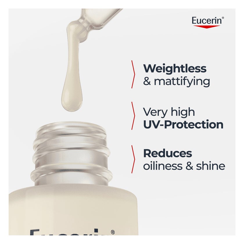 Eucerin SPF 50+ Oil Control Serum For Oily Acne Prone Skin 30ml