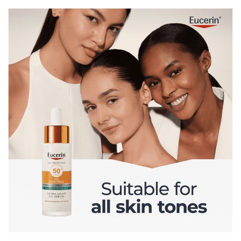 Eucerin SPF 50+ Oil Control Serum For Oily Acne Prone Skin 30ml