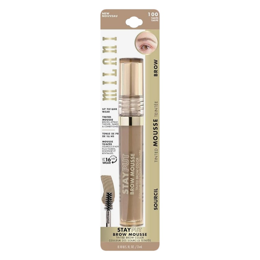 Milani Stay Put Tinted Brow Mousse - Taupe/100