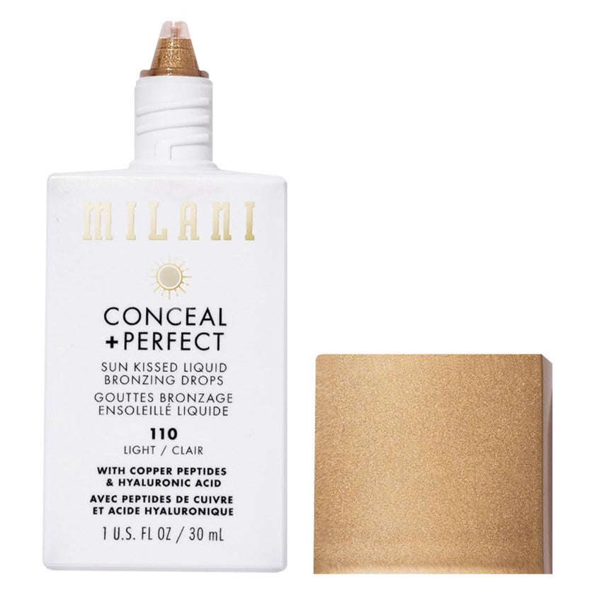 Milani Conceal + Perfect Sun Kissed Liquid Bronzing Drops - Light/110