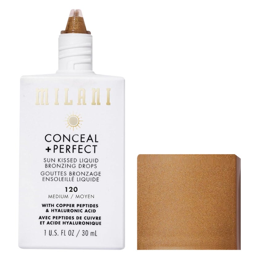 Milani Conceal + Perfect Sun Kissed Liquid Bronzing Drops - Medium/120