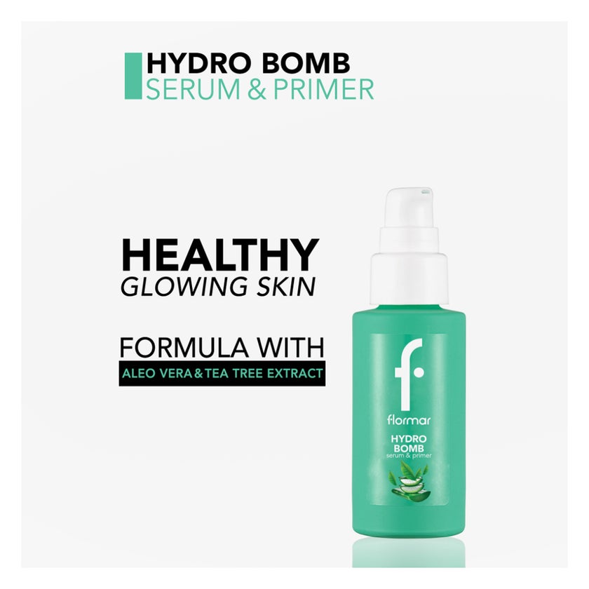 Flormar Hydro Bomb Radiance Serum & Primer -Transparan/002