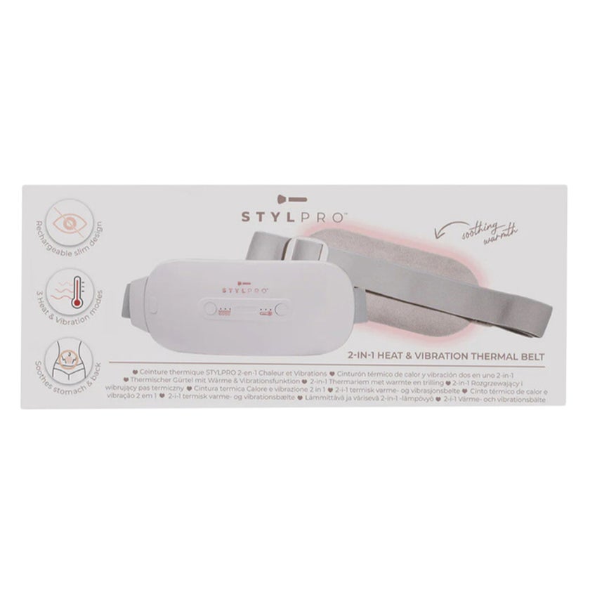 Stylpro 2-in-1 Heat & Vibration Thermal Belt - Period Cramp Soother