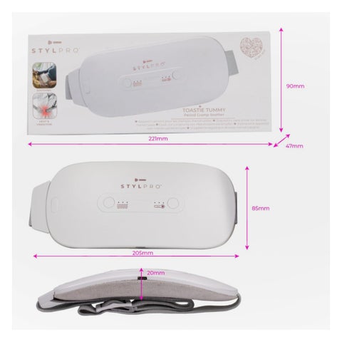 Stylpro 2-in-1 Heat & Vibration Thermal Belt - Period Cramp Soother