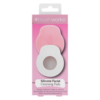 Brushworks Silicone Facial Cleansing Pads - 2 Pads