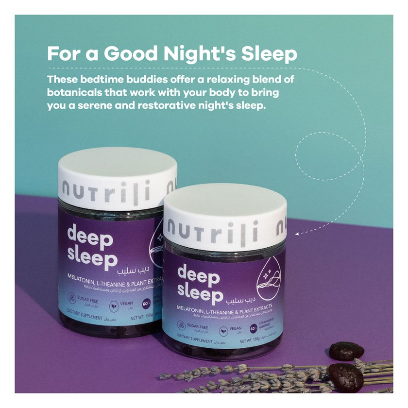 Nutrili Deep Sleep Gummies, Strawberry - 60 Gummies