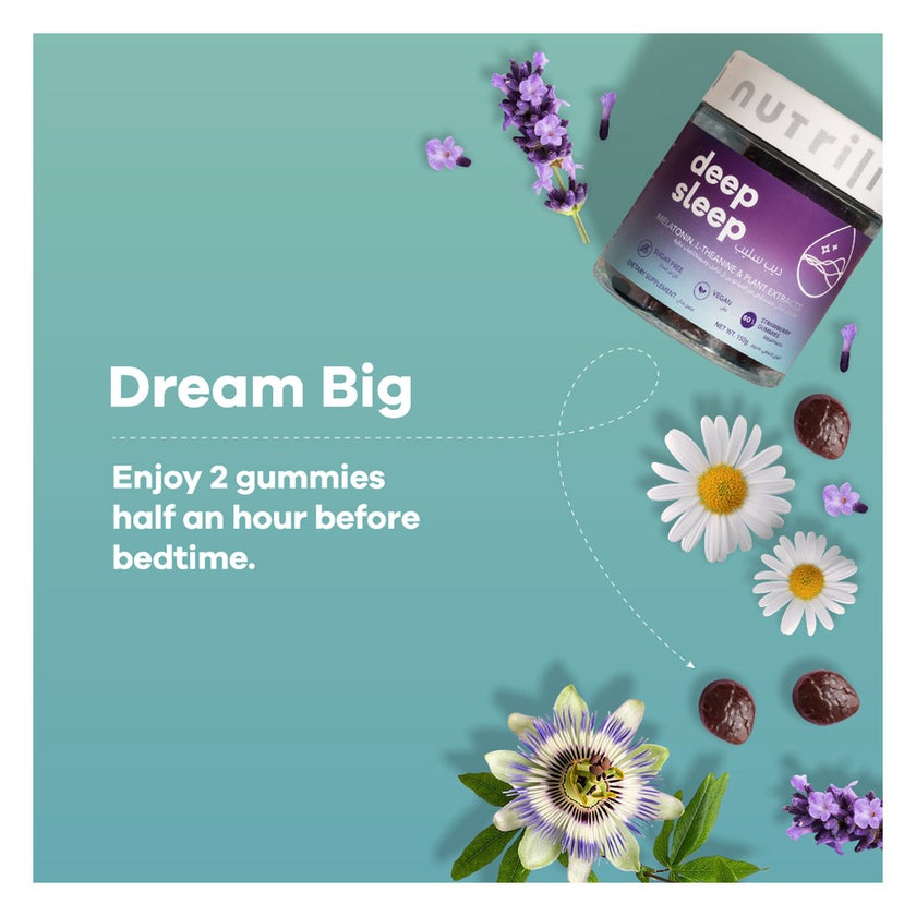 Nutrili Deep Sleep Gummies, Strawberry - 60 Gummies