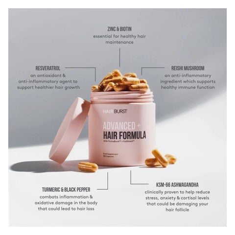 Hairburst Advanced + Hair Formula Capsules - 120 Capsules