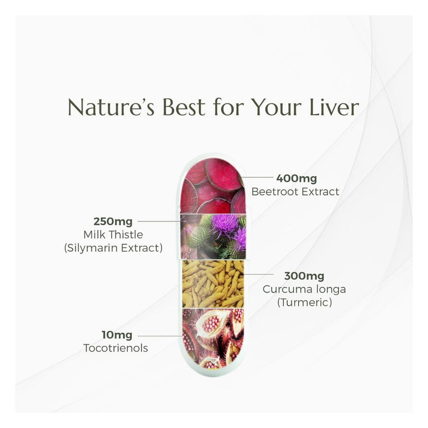 B'spoke Fatty Liver Detox Capsules, Antioxidant Defense - 60 Capsules