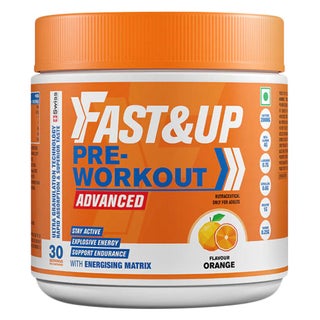 Fast&Up Pre-Workout Powder, Orange - 300g