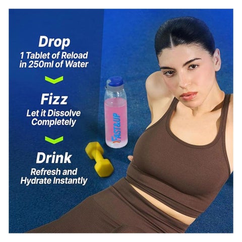 Fast&Up Reload Electrolyte Effervescent, Mixed Berry - 20 Tablets