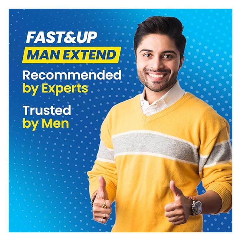 Fast&Up Man Extend Effervescent Tablets, Fizzy Peach - 20 Tablets