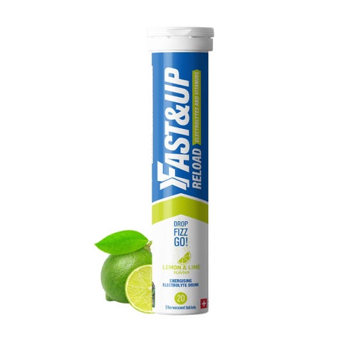 Fast&Up Reload Electrolyte Effervescent, Lemon & Lime - 20 Tablets