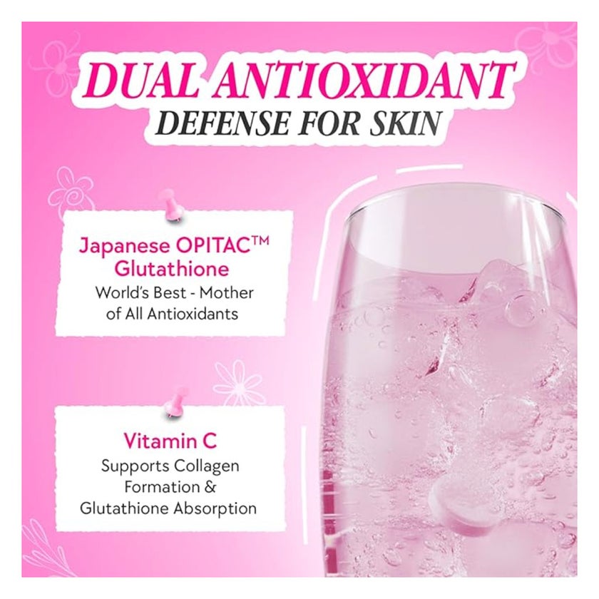 Chic Nutrix Glow Skin Radiance Effervescent, Strawberry Lemon - 20 Tablets