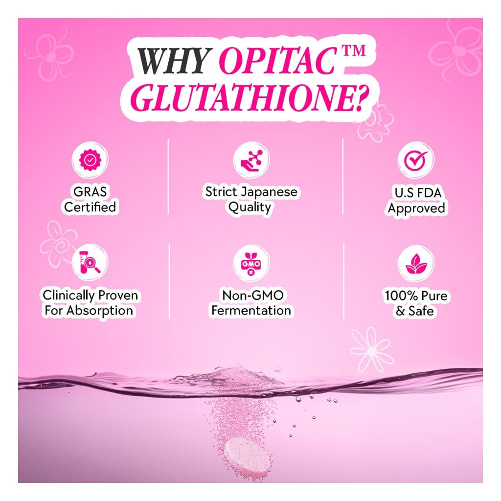chick nutrix glutathione Chic Nutrix Glow Skin Radiance Effervescent, Strawberry Lemon - 20 Tablets