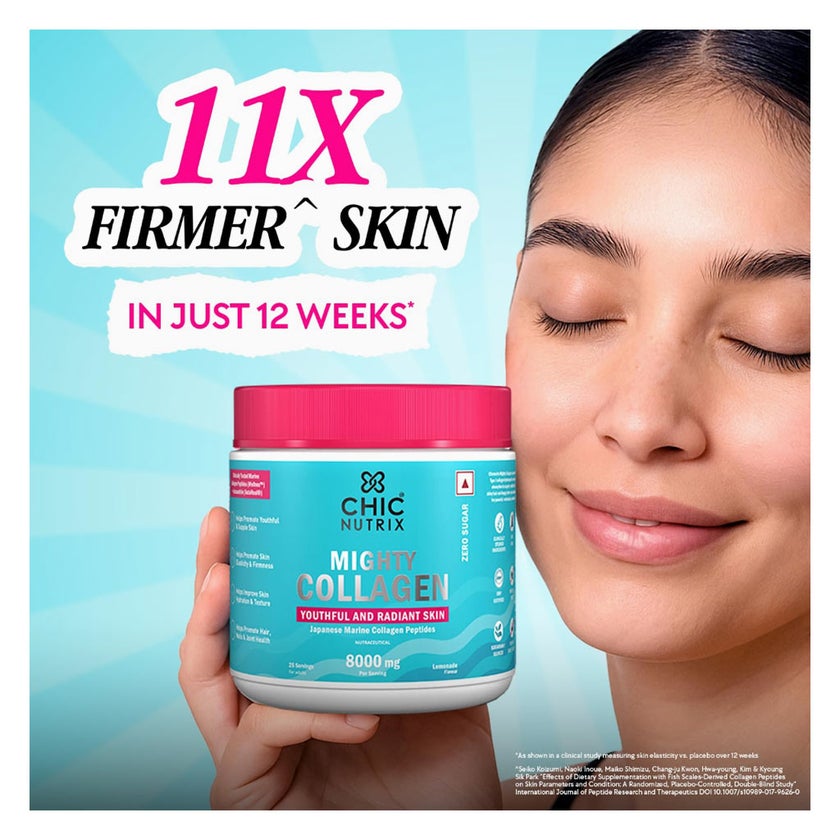 Chic Nutrix Mighty Collagen 8000mg Powder, Lemonde - 25 Servings