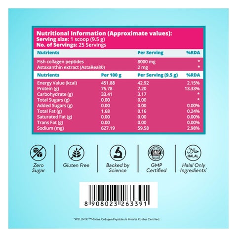 Chic Nutrix Mighty Collagen 8000mg Powder, Lemonde - 25 Servings