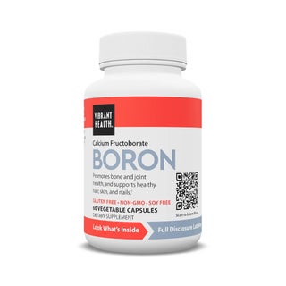 Vibrant Health Boron Veg Capsules, Bones & Joints Support - 60 Capsules