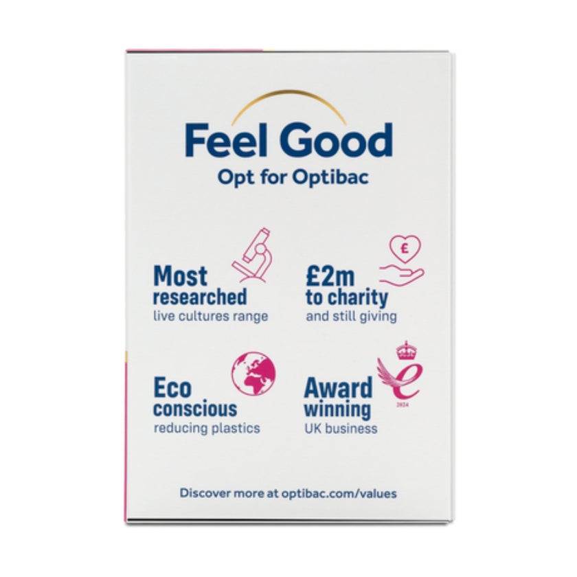 Optibac Vitality & Balance Women's Wellbeing Capsules, Digestive Support - 30 Capsules