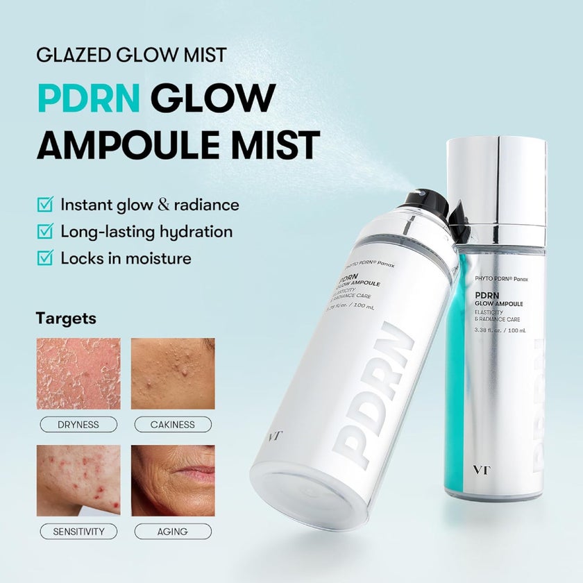 VT Cosmetics PDRN Glow Ampoule Mist Spray - 100ml