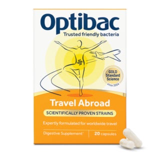 Optibac Travel Abroad Probiotics Capsules, Digestive Support - 20 Capsules