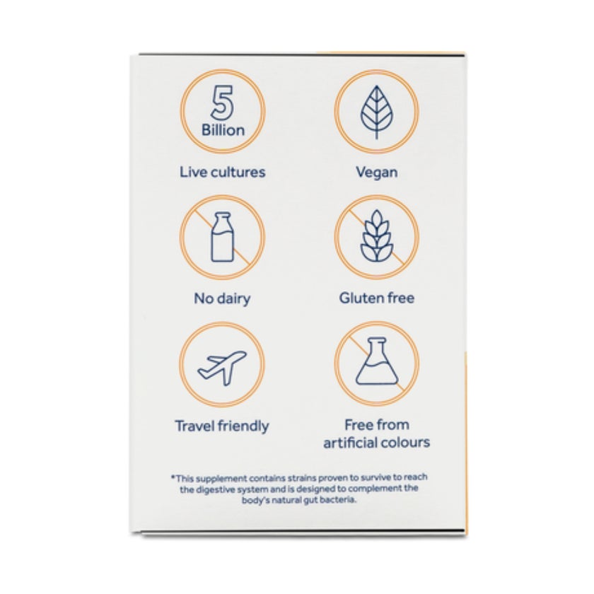 Optibac Travel Abroad Probiotics Capsules, Digestive Support - 20 Capsules