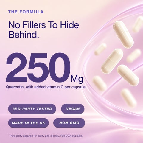 NMN Bio Quercetin 250mg Vitamin-C Capsules - 60 Capsules