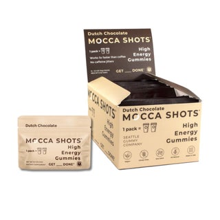 Seattle Gummy Mocca Shots Energy Gummies, Dutch Chocolate - 12 Pack