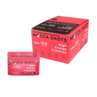 Seattle Gummy Mocca Shots Energy Gummies, Dark Chocolate Raspberry - 12 Pack