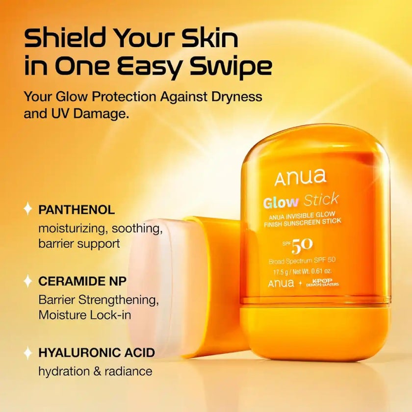 Anua Invisible Glow Finish SPF 50 Sunscreen Stick - 18g