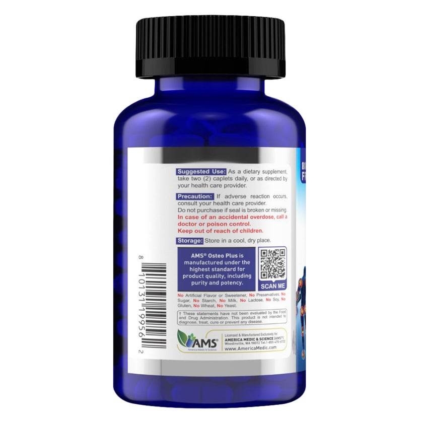 AMS Osteo Plus Coated Caplets, Joints Support - 96 Caplets