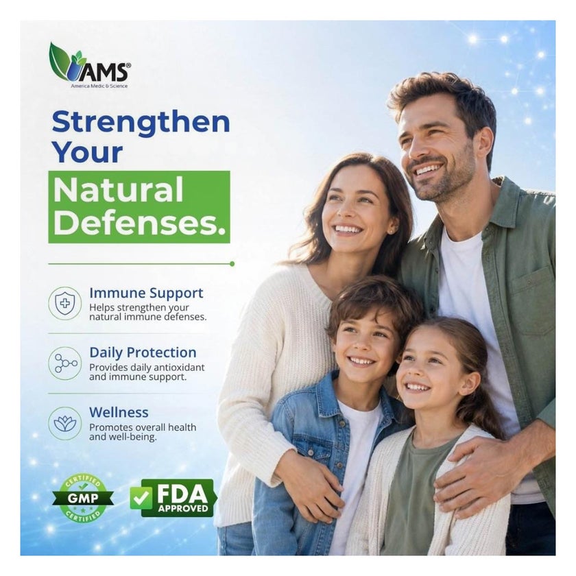 AMS Immunnexa 7-In-1 Capsules, Immune Booster - 60 Capsules