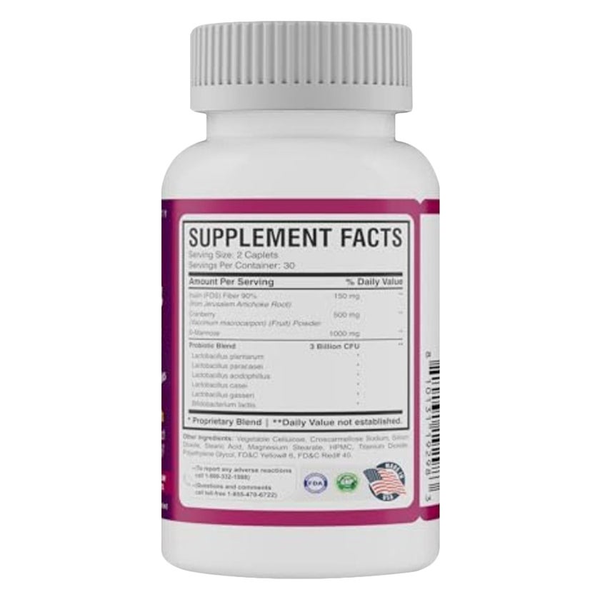 AMS Uticyst D-Mannose Cranberry, Urinary Tract Support - 60 Caplets