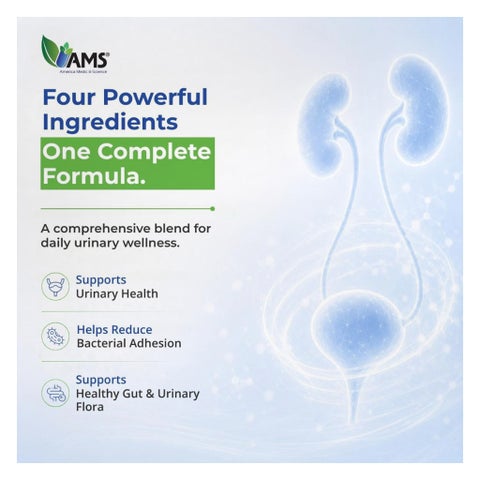 AMS Uticyst D-Mannose & Cranberry Supplement, UTI Support - 2 x 60 Caplets