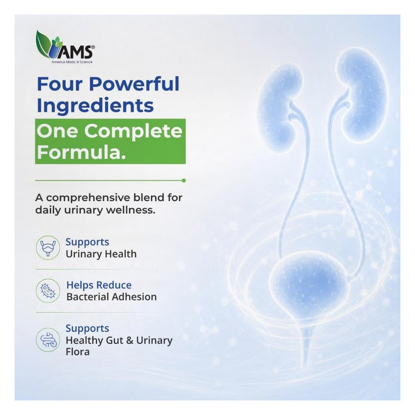 AMS Uticyst D-Mannose Cranberry, Urinary Tract Support - 60 Caplets