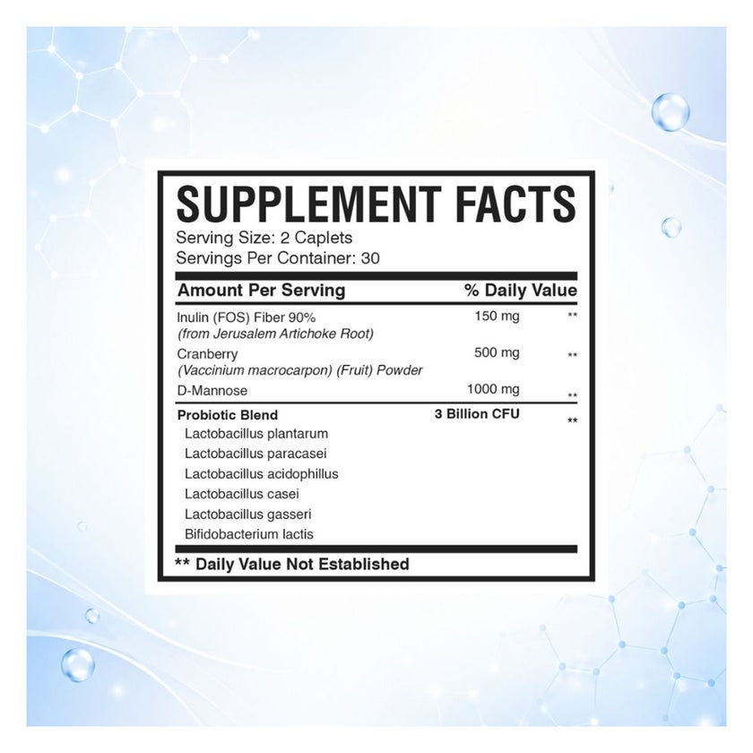 AMS Uticyst D-Mannose Cranberry, Urinary Tract Support - 60 Caplets