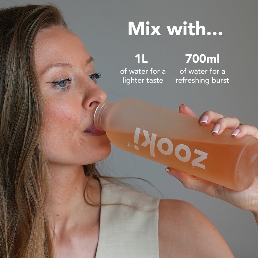 Zooki Hydration+ Energy & Focus Sachets, Peach - 7 sachets