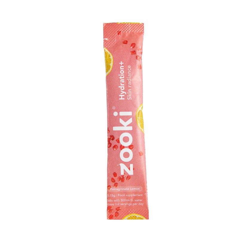 Zooki Hydration+ Skin Radiance Sachets, Pomegranate Lemon - 7 sachets