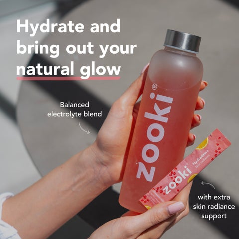 Zooki Hydration+ Skin Radiance Sachets, Pomegranate Lemon - 7 sachets
