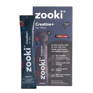 Zooki Creatine+ Men Sachets, Wild Berry  - 7 Sachets