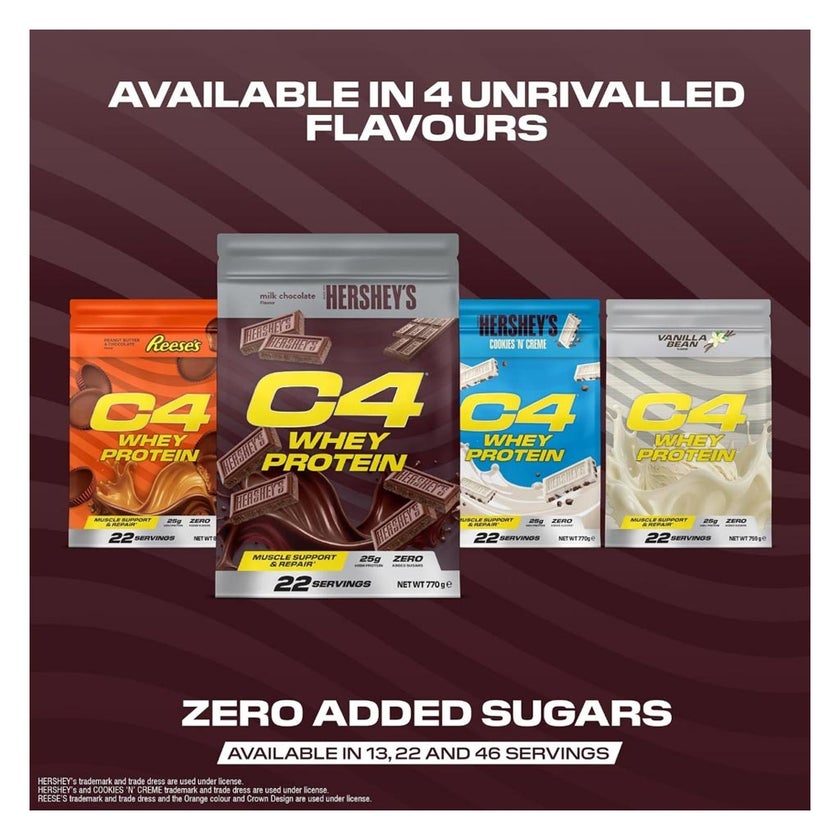 Cellucor C4 Hershey's Whey Protein, Milk Chocolate - 770g
