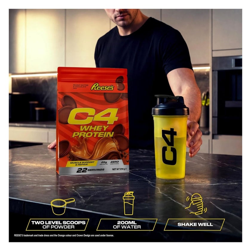 Cellucor C4 Reese's Whey Protein, Peanut Butter & Chocolate - 814g