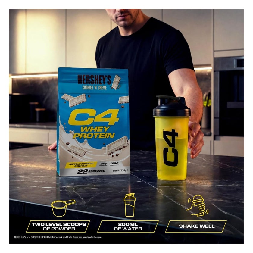 Cellucor C4 Hershey's Whey Protein, Cookies & Creme - 770g