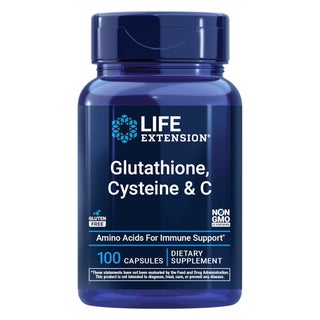 Life Extension Glutathione, Cysteine & C Capsules, Immune Support - 100 Capsules