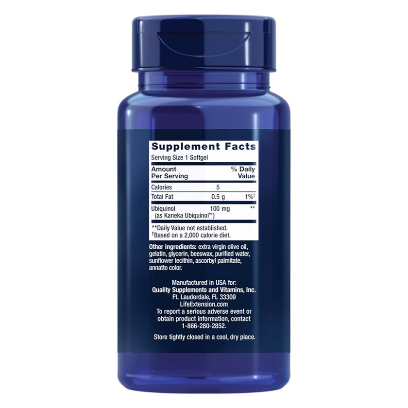 Life Extension Super Ubiquinol CoQ10 100mg Softgels - 60 Softgels
